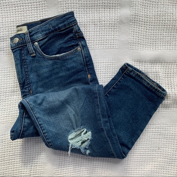 Madewell Denim - MADEWELL | High Waist Distressed Mom Jean Sz 27